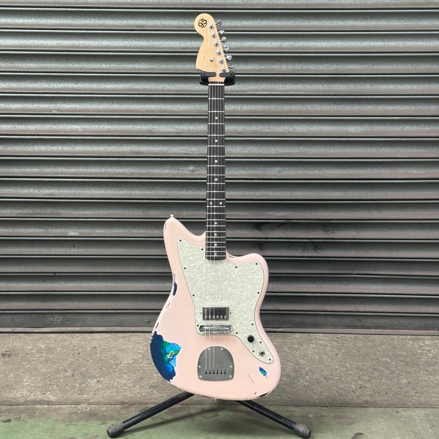 House 95 Grace Custom Shell Pink Over Blue Floral
