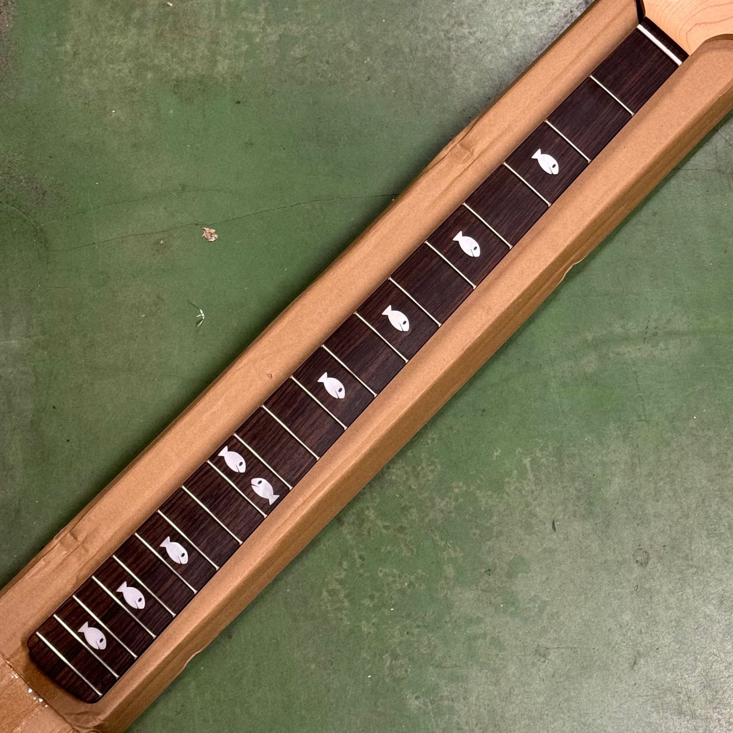 Swedish Fish Inlay Bass Neck