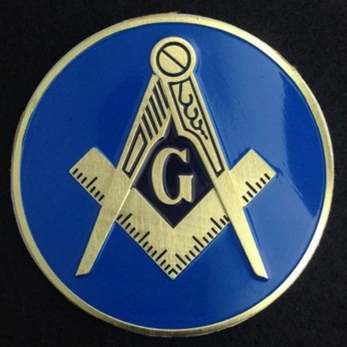 TD Masonic Metal Badge