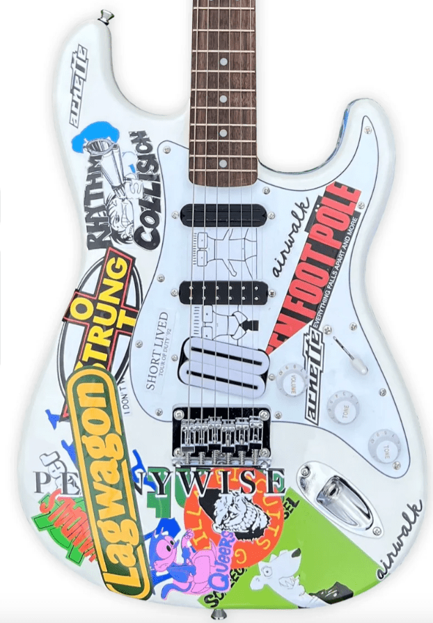 House 95 Sticker Strat Billie Joe Pickguard - House 95 Guitars