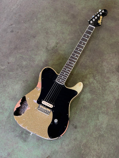 House 95 Jenson Custom Worn Champagne Sparkle over Black Paisley