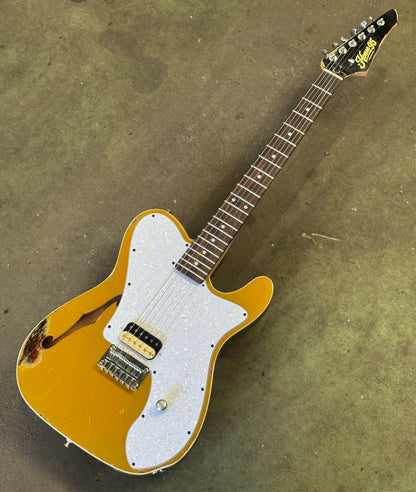 House 95 Jenson Custom Modern Thinline in Gold Over Two Tone