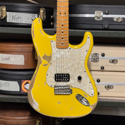 House 95 Guitars x Fender Graffiti Yellow Relic Stratocaster