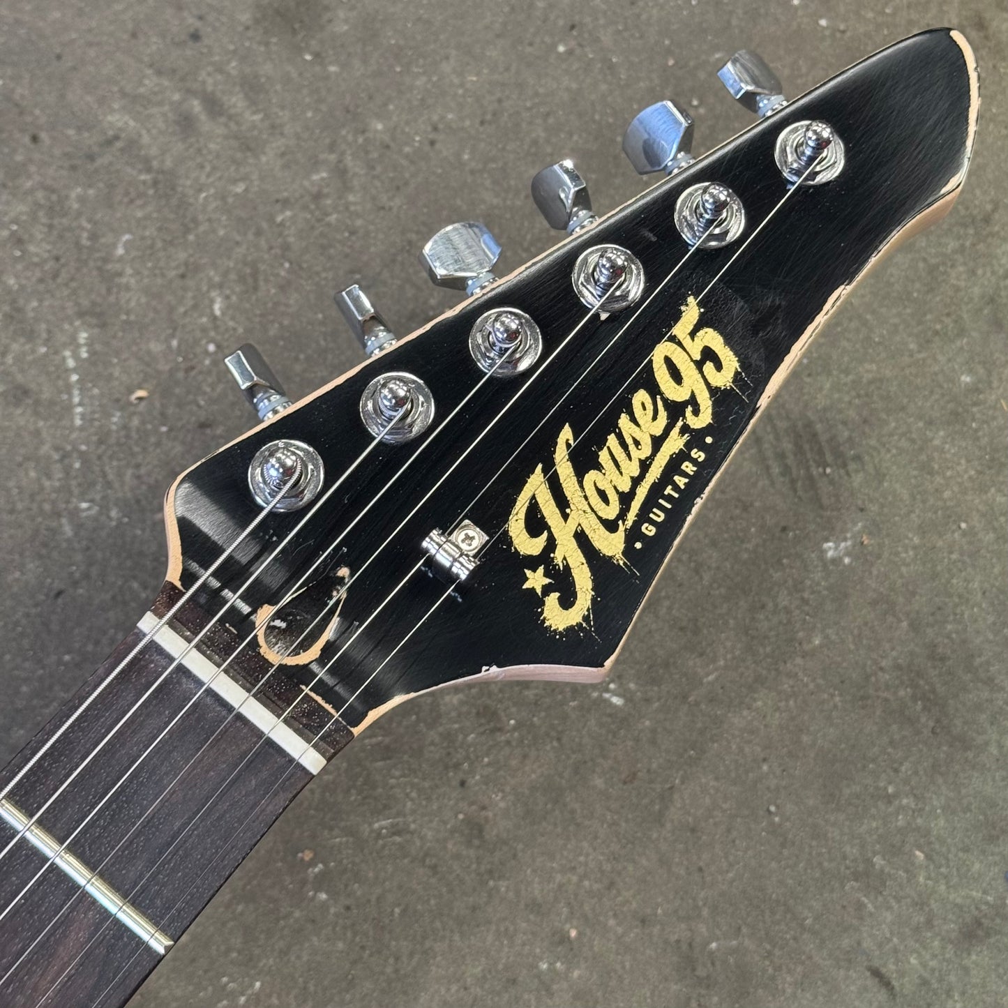 House 95 Jenson Custom Modern Thinline in Gold Over Two Tone