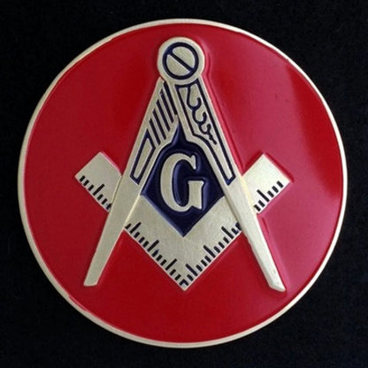 TD Masonic Metal Badge