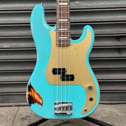 House 95 Jasmine Custom Seafoam Over 3 Tone - House 95 Guitars