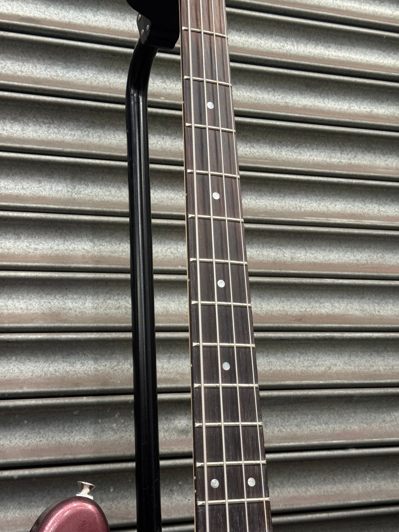 House 95 Marilyn Custom Worn Burgundy Over 3 Tone - House 95 Guitars