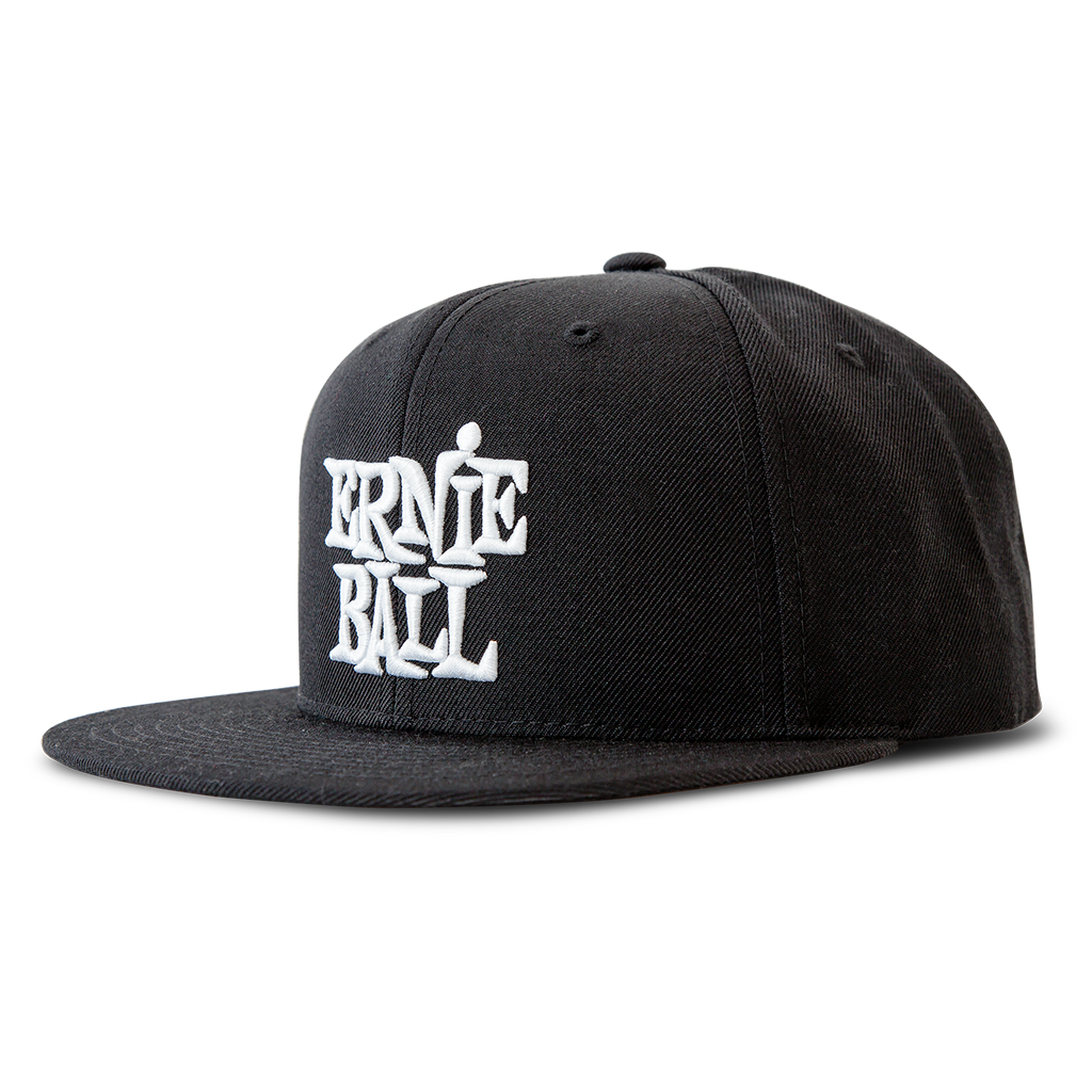 Ernie Ball CAP BLACK WITH STACKED WHITE EB LOGO