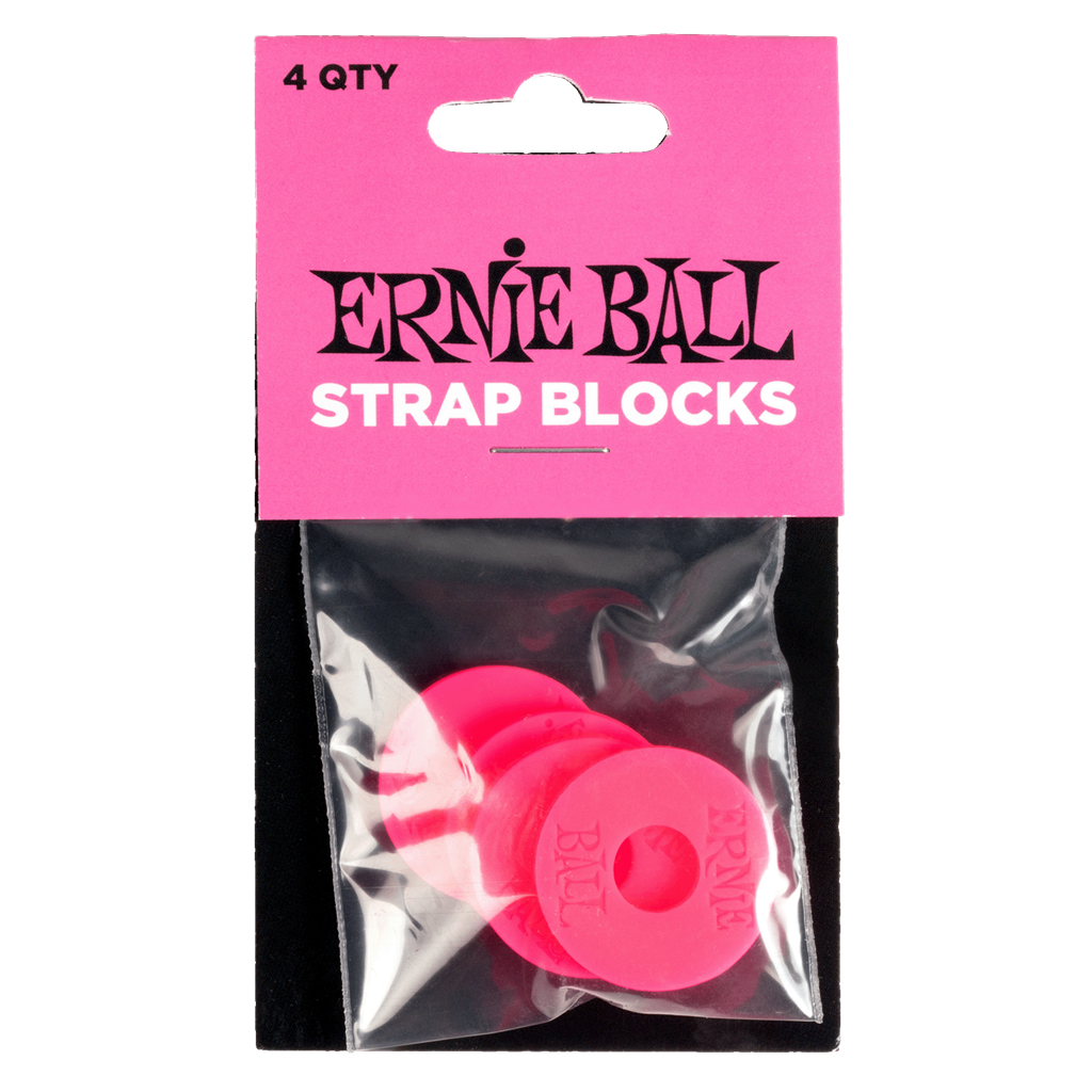 Ernie Ball STRAP BLOCKS 4PK PINK