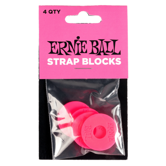 Ernie Ball STRAP BLOCKS 4PK PINK