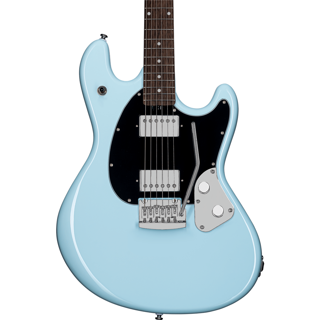 Sterling SUB STINGRAY GUITAR DAPHNE BLUE R/WOOD F/B & M/N