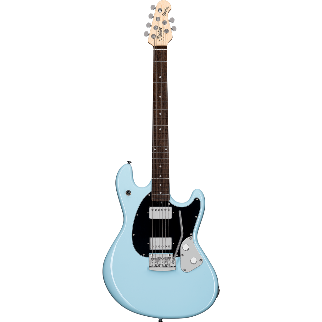 Sterling SUB STINGRAY GUITAR DAPHNE BLUE R/WOOD F/B & M/N