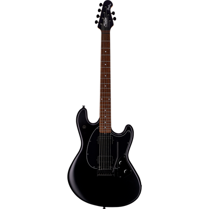 Sterling SUB STINGRAY GUITAR STEALTH BLACK R/WOOD F/B & M/N